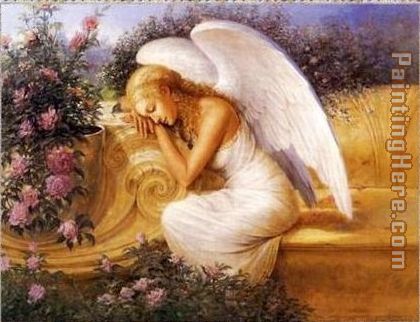 Angel at Rest by Tadiello painting - Unknown Artist Angel at Rest by Tadiello art painting
